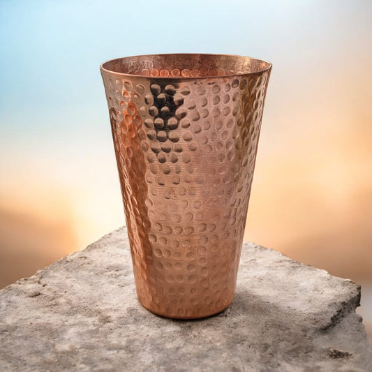 Handcrafted Copper Wellness Glass