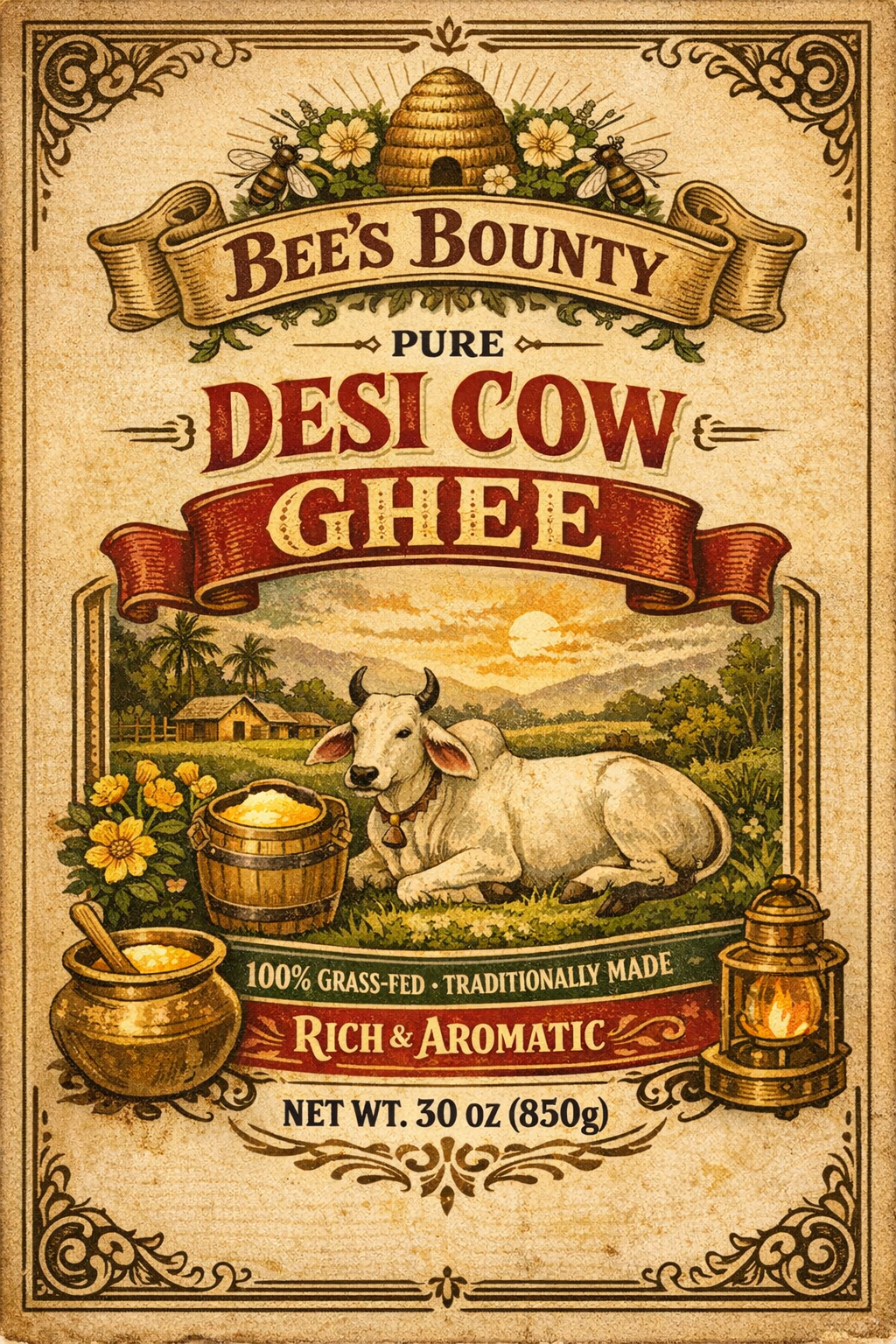 Pure Desi Cow Ghee – Traditionally Crafted