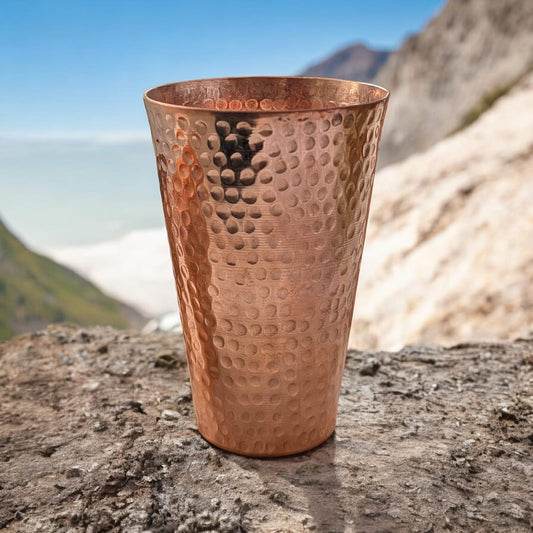 Handcrafted Copper Wellness Glass